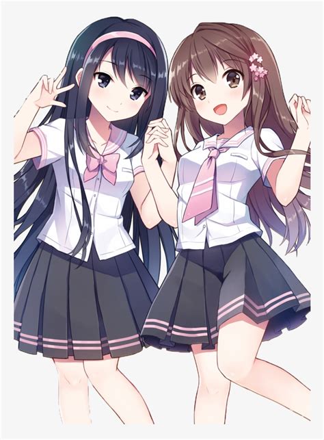 Kawaii 3 Anime Girl Best Friends Anime Wallpaper Hd