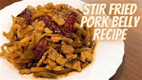 Super Easy Chinese Stir Fry Pork Sichuan Vegetable With Pork