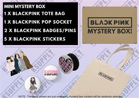 Blackpink Mystery Box Kpop T Box Kpop Merch Box Kpop Etsy