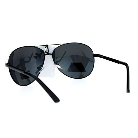 Sa106 Antiglare Polarized Lens Large Aviator Biker Police Sunglasses Ebay