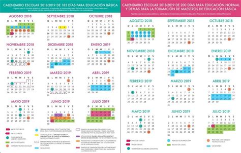 Sep Difunde Los Calendarios Escolares Para El Ciclo 2018 2019 Notisistema