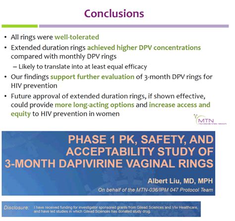 Phase 1 Pk Safety And Acceptability Study Of 3 Month Dapivirine