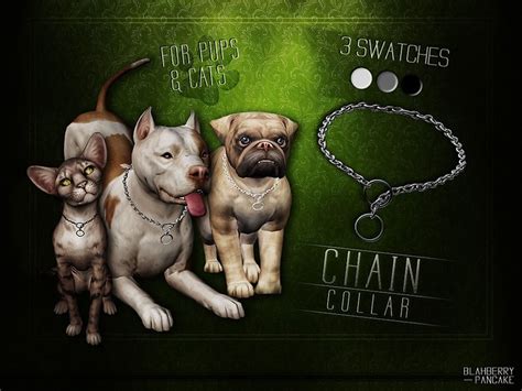 Necklace Category Found In Tsr Category Sims 4 Dogs Accessories