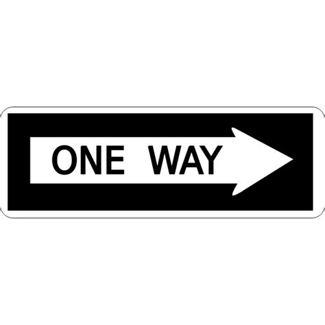 One Way Traffic Sign Vector Image Free Svg