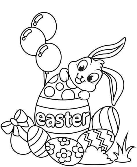 Free Printable Full Size Easter Coloring Pages Printable Templates