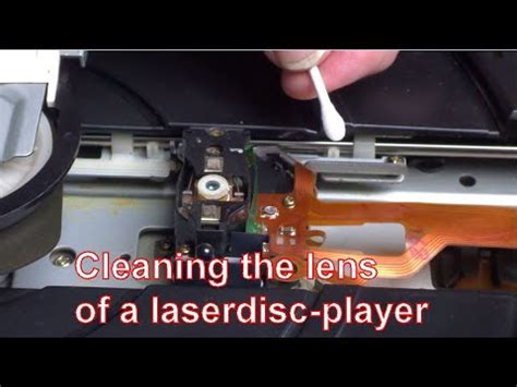 Cleaning The Lens Of A Laserdisc Player Youtube