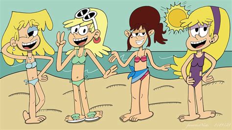 The Loud Booru Post 33175 Artistrequest Beach Bikini Charactercarolpingrey Characterfiona