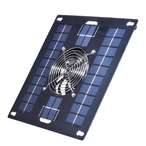 Buy 5w Solar Power Panel Exhaust Fan Outdoor Chicken Coop Greenhouse