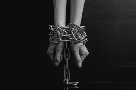 Premium Photo Black And White Minimalistic Women Hands Chained Close Up