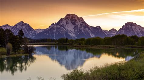 Sunset At Oxbow Bend Grand Teton National Park Oc 6720x3752