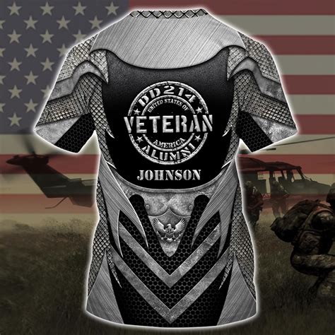Custom Your Name Custom Your Armor Shirt Us Army 3d Shirt M12 Veteran