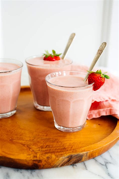 Simple Strawberry Smoothie Recipe Cookie And Kate