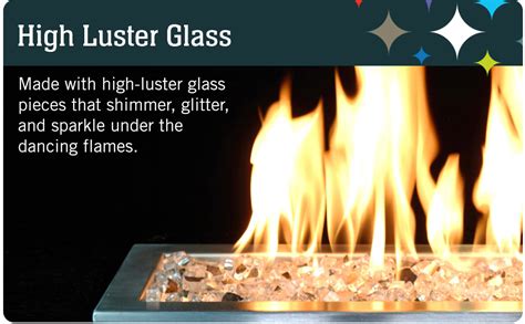 Celestial Fire Glass High Luster 1 2 Reflective Tempered Fire Glass In Meridian