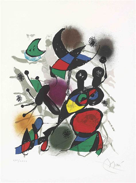 Joan Miro Joan Miró Lithographe Iii Four Plates M 1114 1117 See