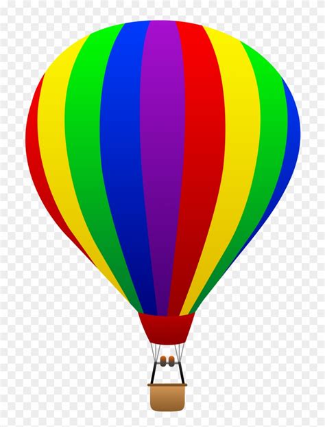 Love Cartoon Hot Air Balloon Images Trend Rainbow Striped Hot Air