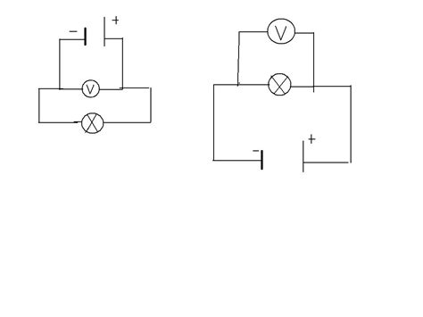 Narysuj schemat obwodu elektrycznego złożonego z żarówki i baterii
