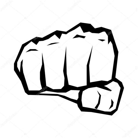 Fist Silhouette ⬇ Vector Image By © Zm1ter Vector Stock 27171377