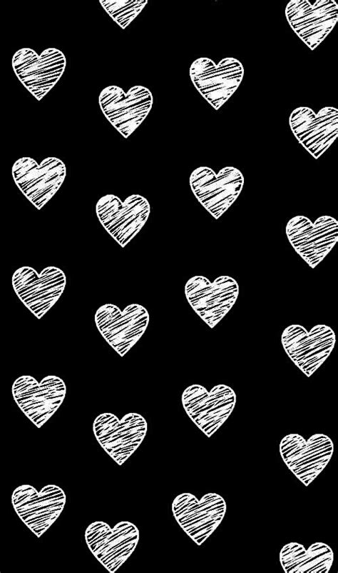 Find over 100+ of the best free black heart images. black and white, heart, wallpaper - image #4115267 by ...