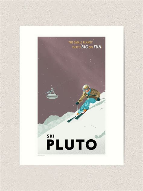 Pluto Travel Poster Art Print For Sale By Stevethomasart Redbubble