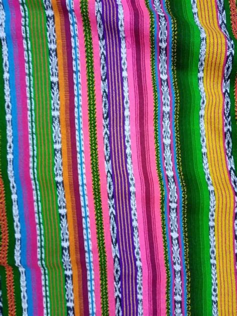 Vintage Guatemalan Fabric Hand Woven Fabric 100 Cotton Etsy