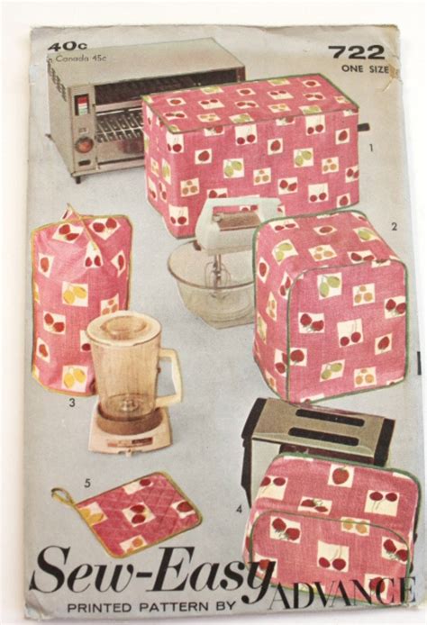 Vintage 1960s Pattern Kitsch Appliance Covers By Digvintageshop