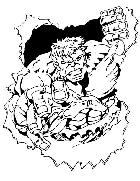 104 hulk pictures to print and color. Hulk Breaking Through Paper Coloring Page | Hulk Ironman Avengers Birthday Party Ideas ...