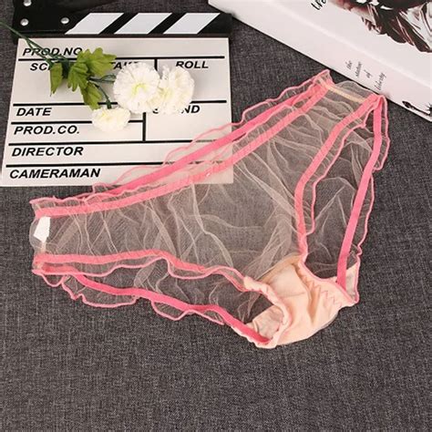 PC Summer Women Sexy Ultra Thin Mesh Transparent Panties Seductive Charming Seamless Soft Cozy