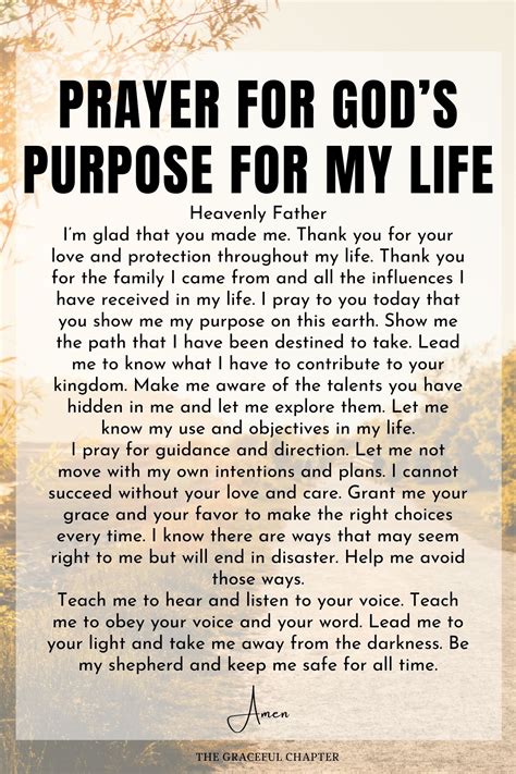 5 Prayers For Purpose In Life The Graceful Chapter