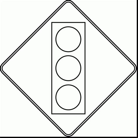 Traffic Light Coloring Pages Clipart Best