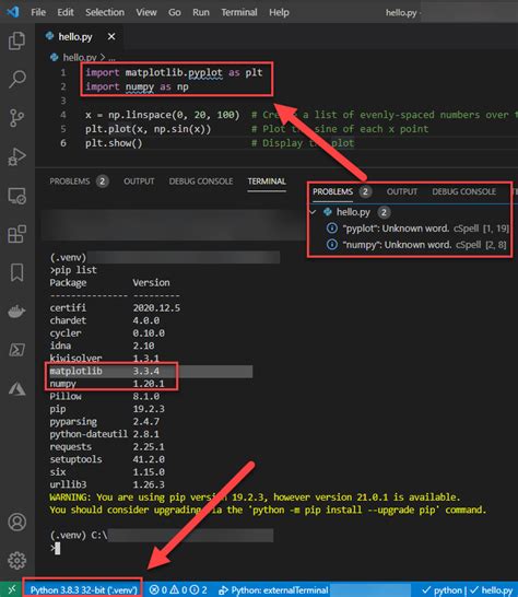 Python Visual Studio Code Cannot Properly Reference Packages In The