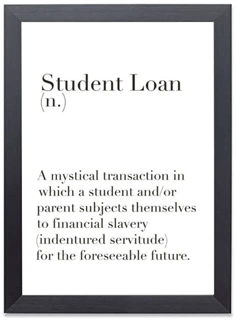 Student Loan Definition Print Poster 5 Sizes Available Etsy Uk