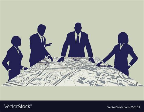 Town Planners Royalty Free Vector Image Vectorstock