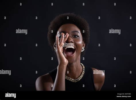 black girl with mouth open pic