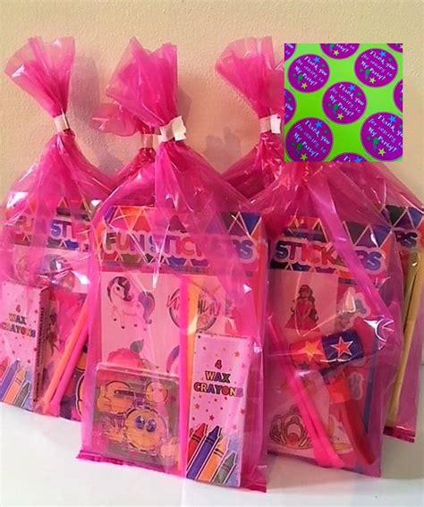 Childrens Pre Filled Party Bags 12 Items Per Bag Girls Kids