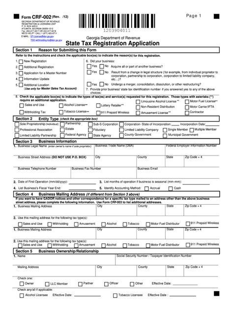 Form Crf 002 Fill Out And Sign Printable Pdf Template