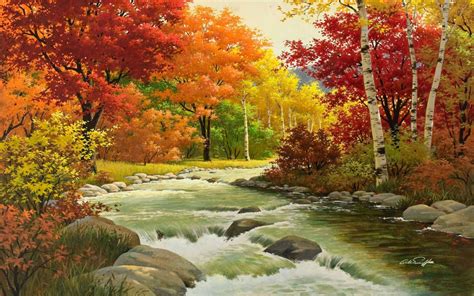 Free Download Flowing River Nature Fall Wallpaper Wallpapers13com
