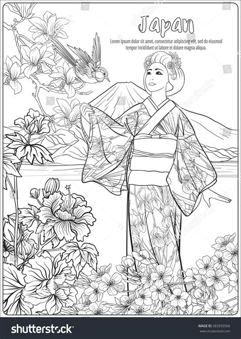 21+ Coloriage Paysage Japonais  Color Info