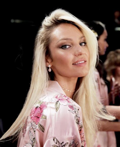 Candice Swanepoel Backstage At The Victorias Secret Fashion Show