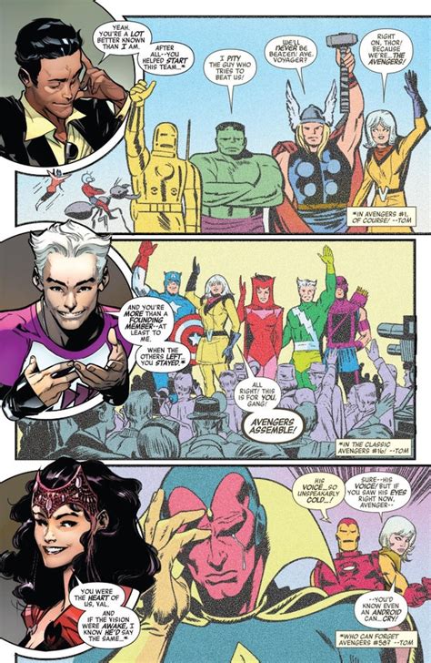 Voyager Throughout Avengers History Spoilers Avengers 676 Rmarvel
