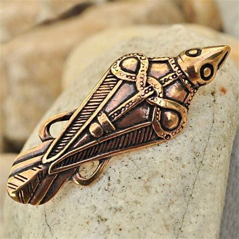 Bronze Raven Brooch Pin Viking Lapel Pins Sons Of Vikings