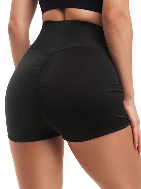 youloveit youloveit women yoga shorts high waisted gym workout shorts butt lifting hot pants