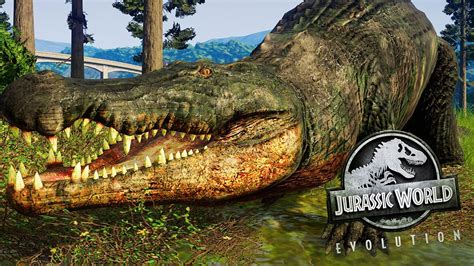 Big Croc Deinosuchus In Evolution Jurassic World Evolution Mod Spotlight Youtube