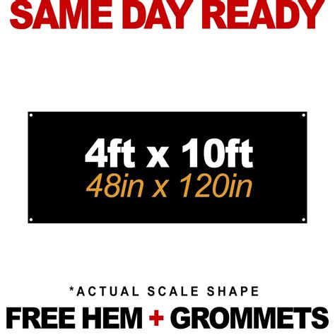 4ft H X 10ft Wide Banner Print 619signs San Diego