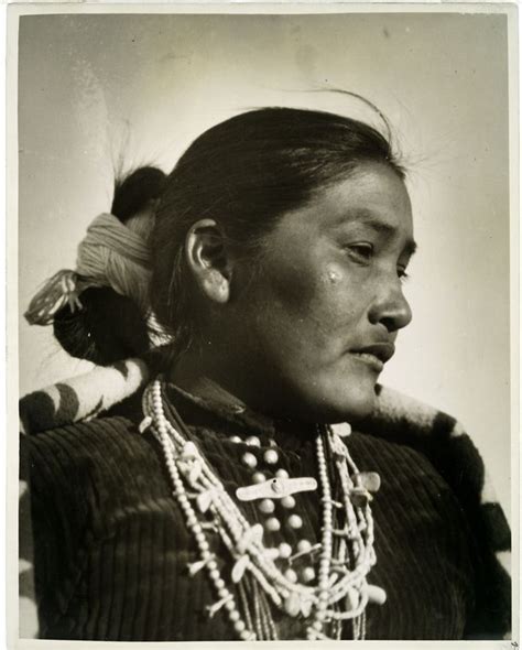 Yarn Wrapped Hair Zonie Navajo Girl Ganado Ariz 1926 Image From Nypl Native American