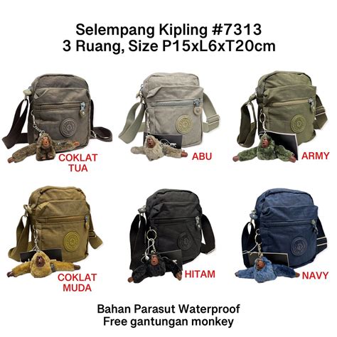 Tas selempang Handphone Kipling 3 Ruang / tas hp/'tas selempang anak