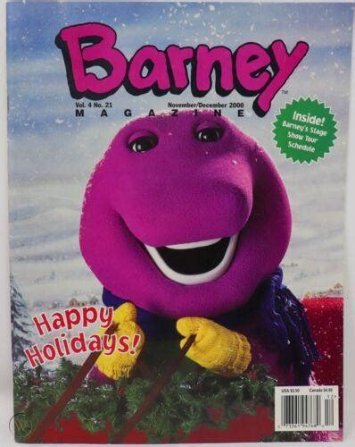 Vintage 2000 Barney Magazine Vol 4 No 21 Happy Holidays No Label