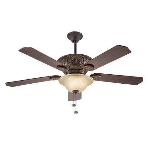 Kichler 52 In Indoor Downrod Ceiling Fan With Light Kit 5