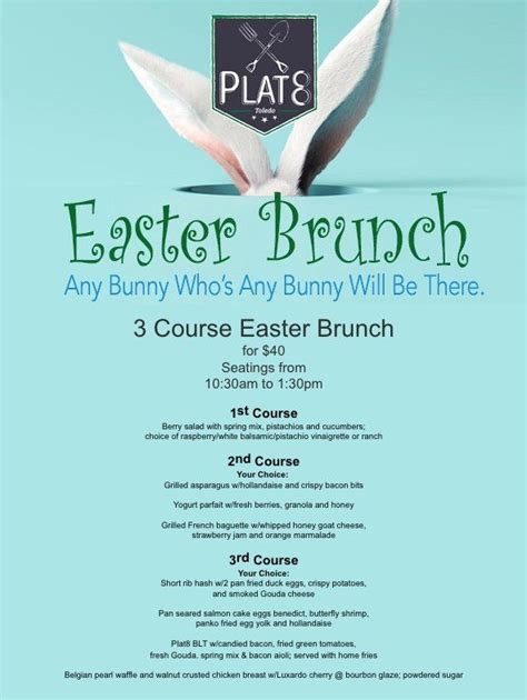 Easter Brunch Plat8 Toledo Oh April 9 2023