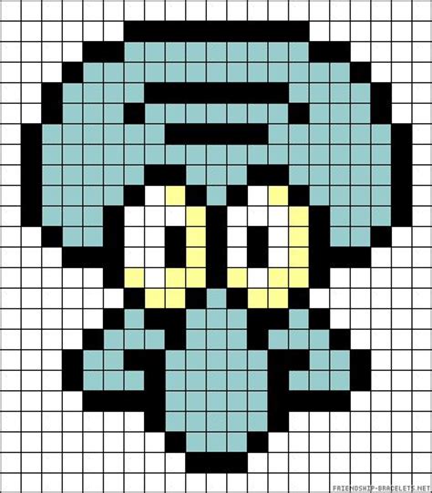 27 Pixel Art Spongebob Schwammkopf Ideen spongebob bügelperlen