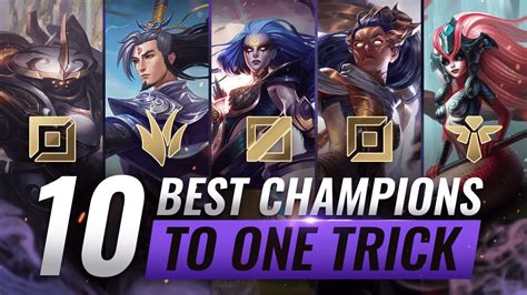 10 Best Champions To One Trick For Every Role League Of Legends